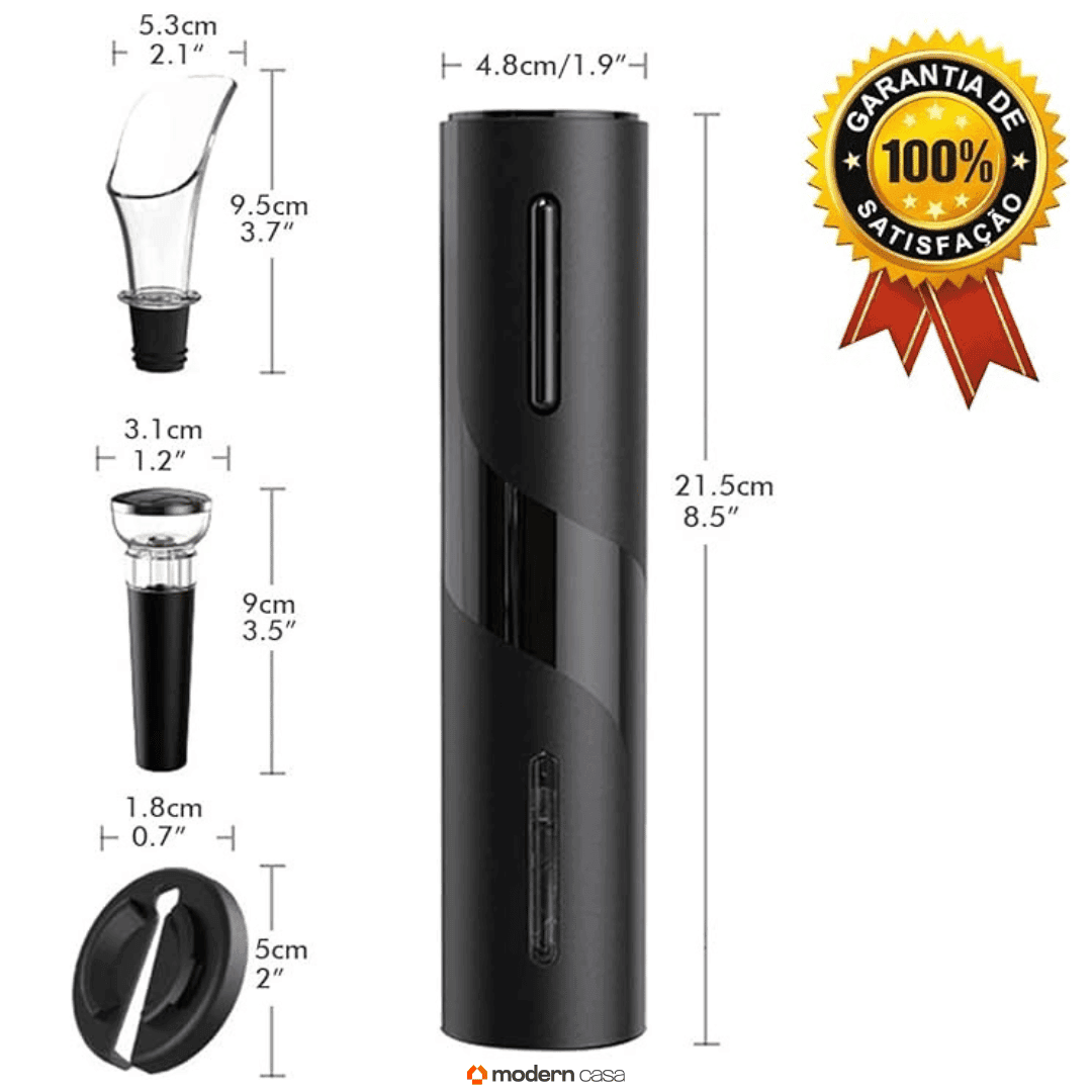 Abridor de Vinho Elétrico Automático