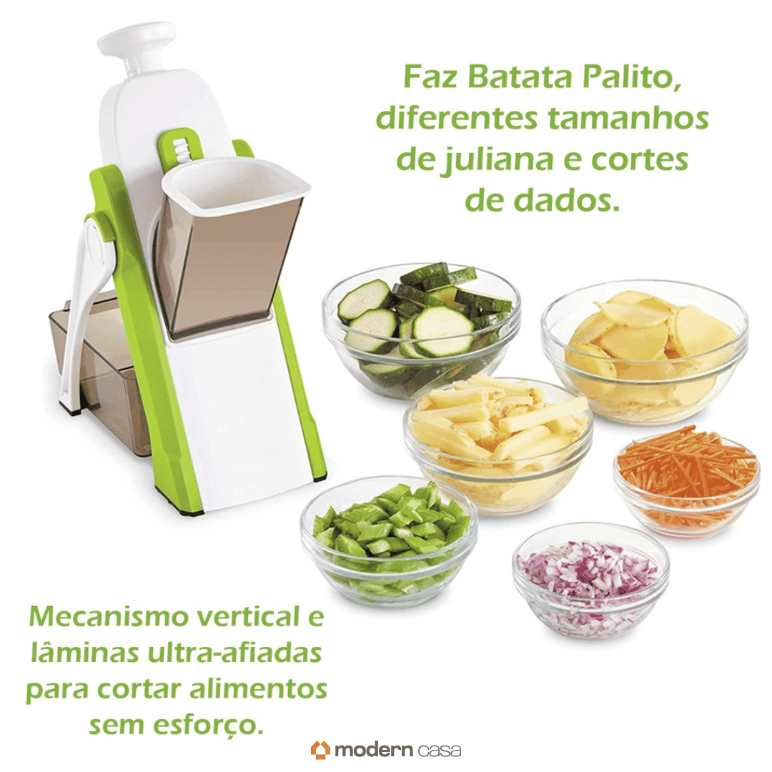 Cortador Mandoline Multifuncional 5 Funções