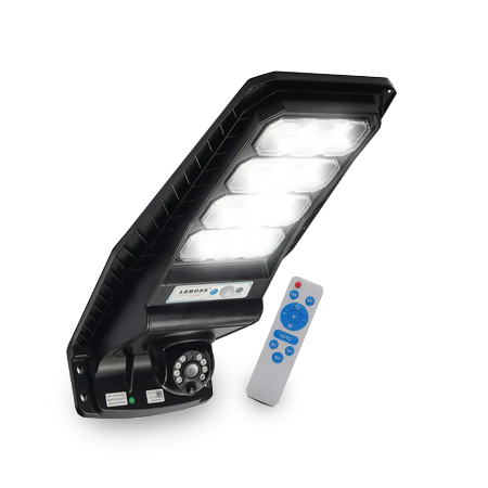 Refletor 450w c/camera fullhd - ENERGIA SOLAR não precisa de fios