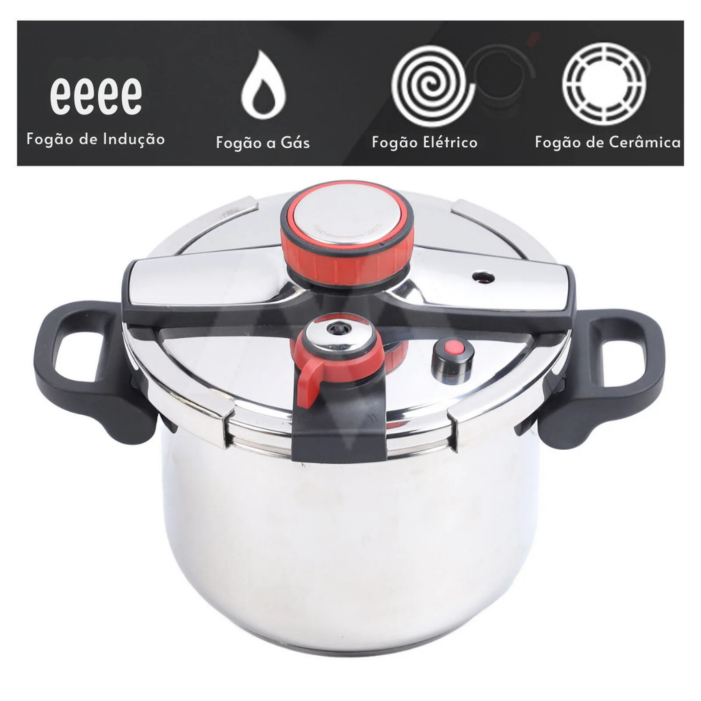 SafeCook™ Panela De Pressão - Aço Inoxidável Anti Explosão