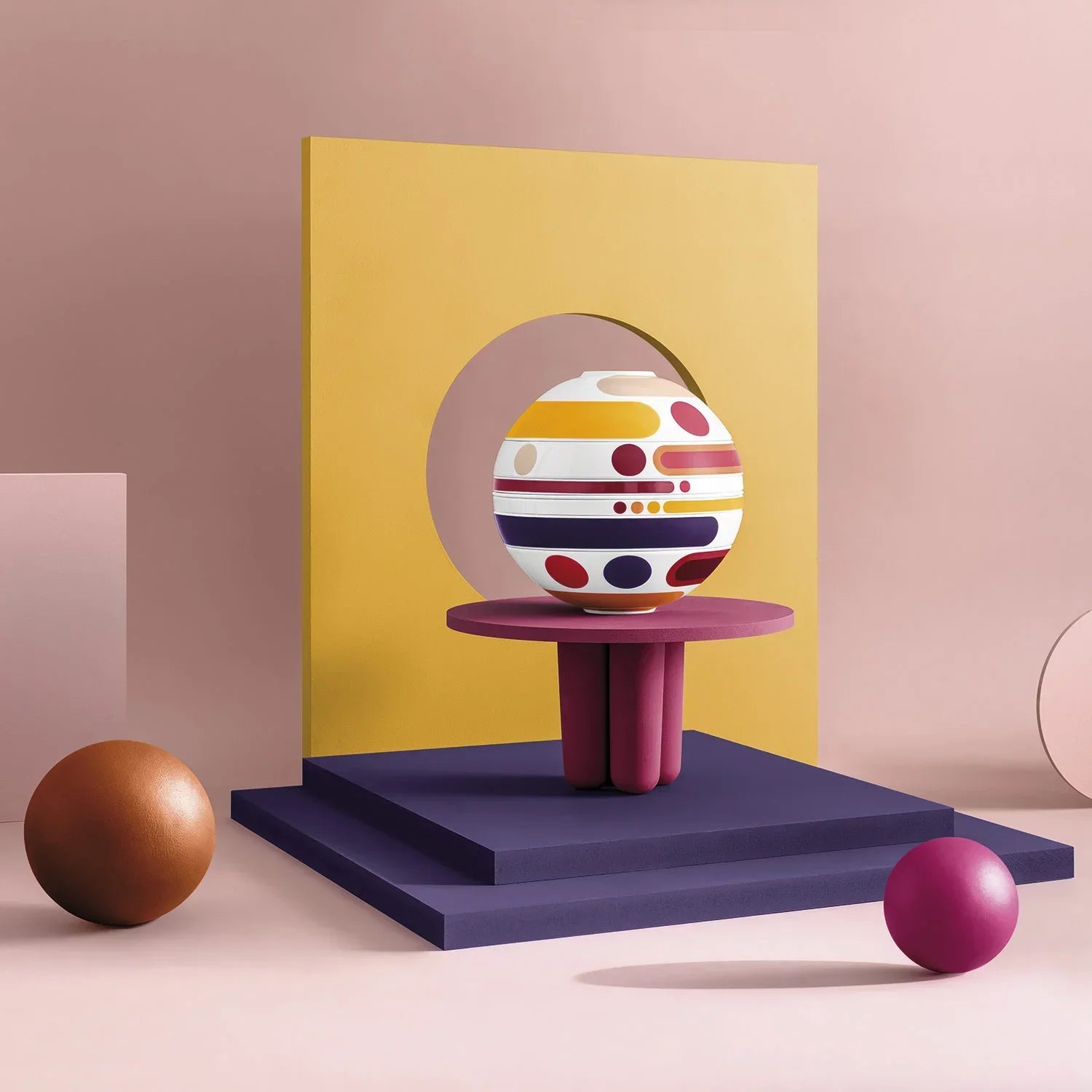 Conjunto de Jantar para 2 Pessoas - La Boule 7 Peças