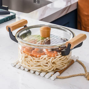 Panela de Vidro Resistente ao Calor