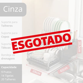 Escorredor Dobrável 2 Andares C/ Drenagem