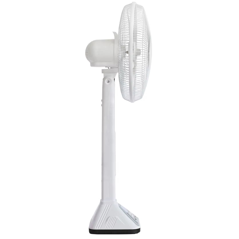 Ventilador de Pedestal de 16 Polegadas com Energia Solar, Velocidade Ajustável e Funcionamento Silencioso