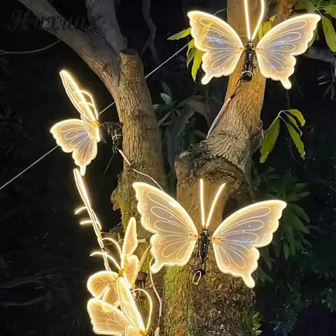 Borboleta Led Simulação ao ar livre - Decoração Festiva