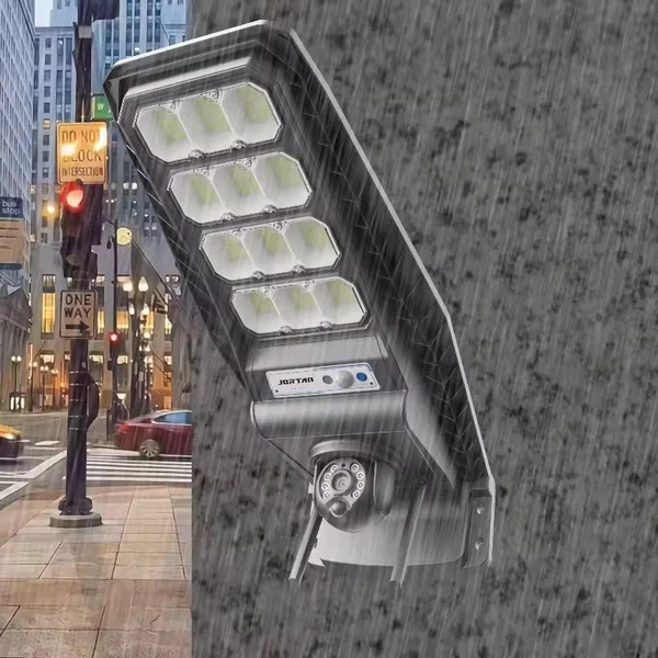 Refletor 450w c/camera fullhd - ENERGIA SOLAR não precisa de fios